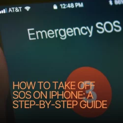 how to take off sos on iphone