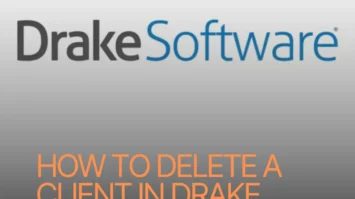 How to Delete a Client in Drake Software