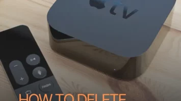 how to delete apps on Apple TV